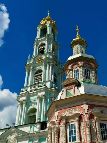Ornate church towers with golden domes